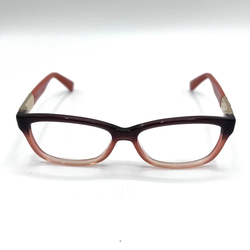 Jimmy Choo JC110 53-15-135 Burgundy Peach Ombre Crystal Eyeglasses Frames Only
